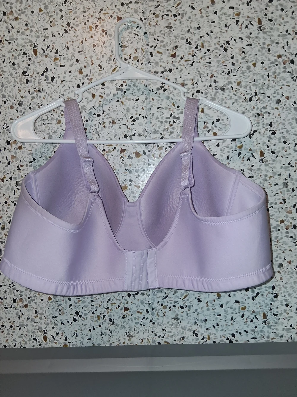 Vanity Fair Tshirt Bra Size 44C Lavender Padded Wireless Back Smoothing